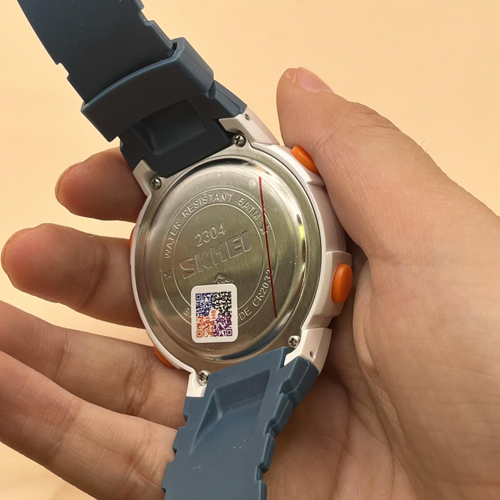 SKMEI Digital Sport Watch WR 50M Dual Time Countdown Blue 2304 Silicone