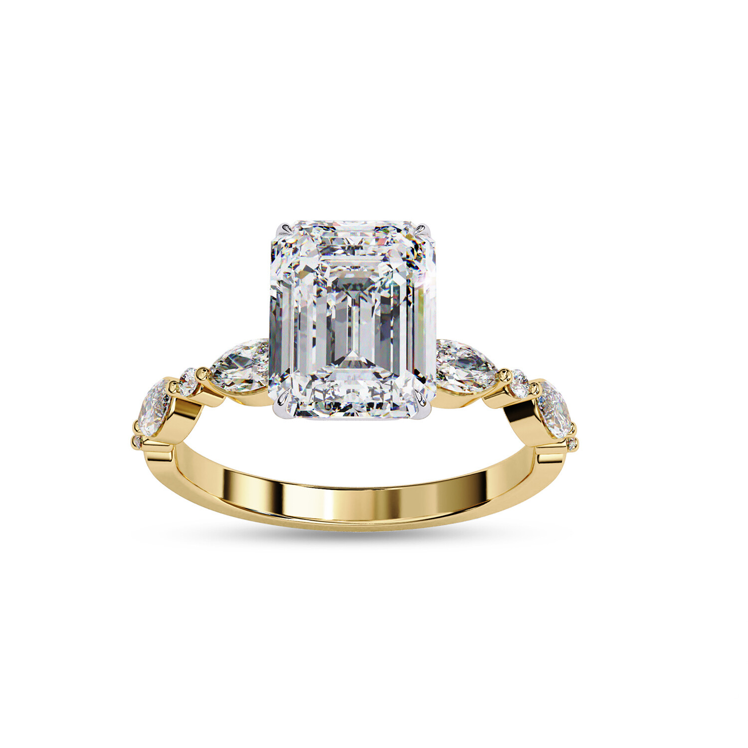 2.4 Ctw Moissanite Solitaire Engagement Ring For Women 10K Or 14k Gold