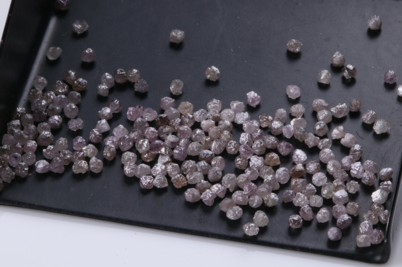 30pcs 1.3-2.0mm Natural Light Pink Raw Diamond Rough Uncut Diamond Rondelle Lot