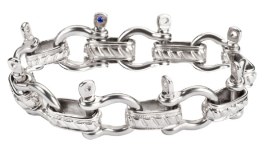 Stainless Steel Large Boat Shackle Men’s Bracelet 2