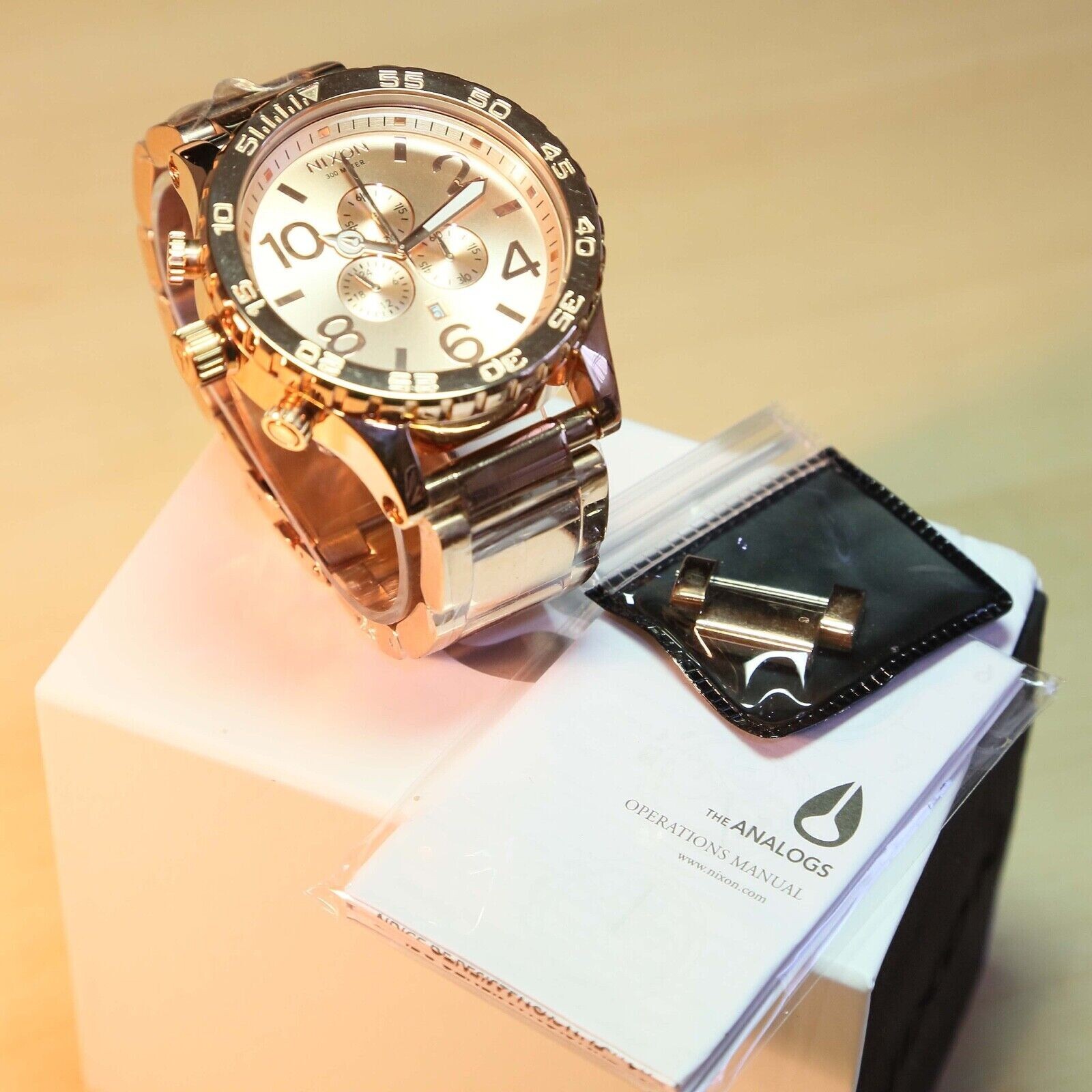NEW Nixon 51-30 Chrono ROSE GOLD Tone Watch MENS WOMENS GIFT A083-897 FAST SHIP!