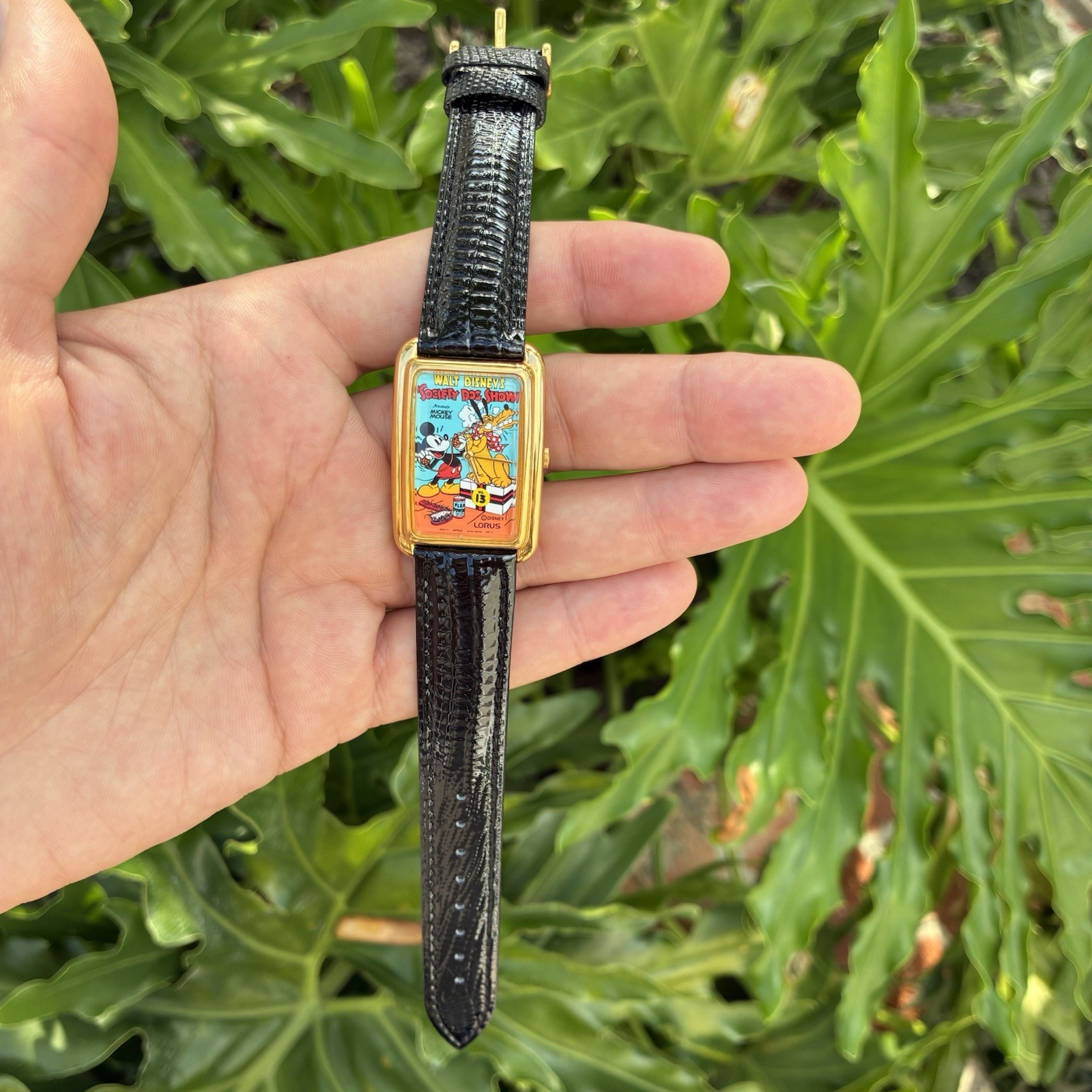 RARE Seiko Lorus Disney Mickey Mouse Men’s Tank Watch Read Description