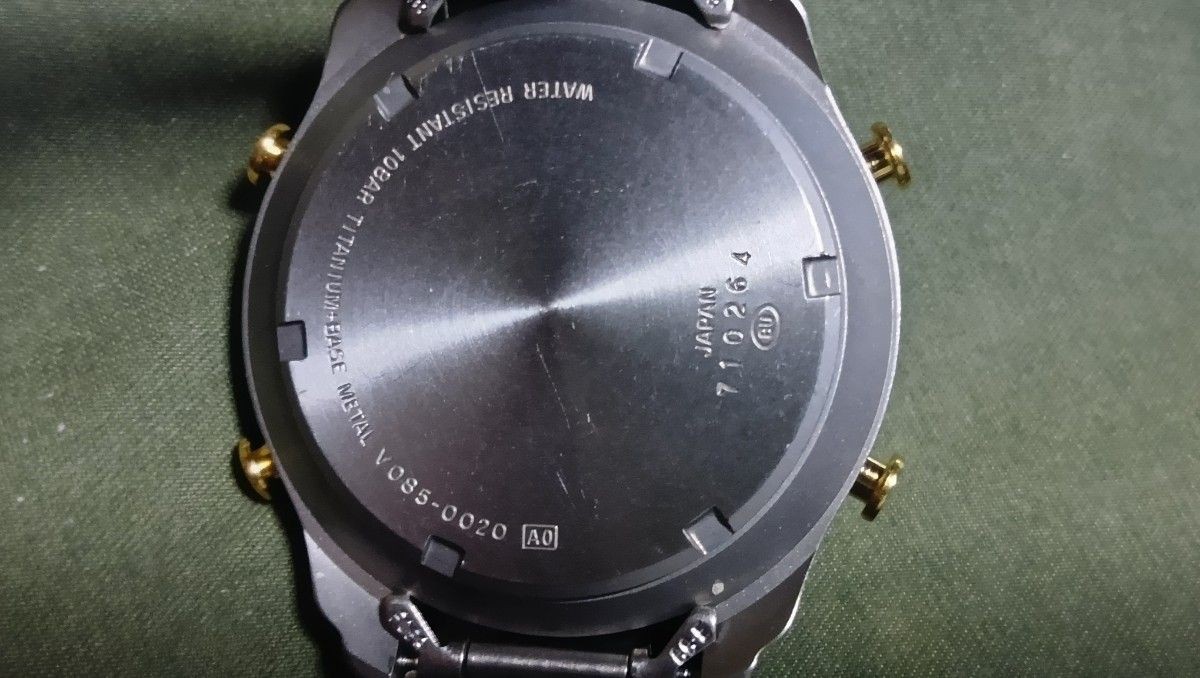 SEIKO ALBA EPSILON TITANIUM Panel Light Digital Analog Men’s Watch