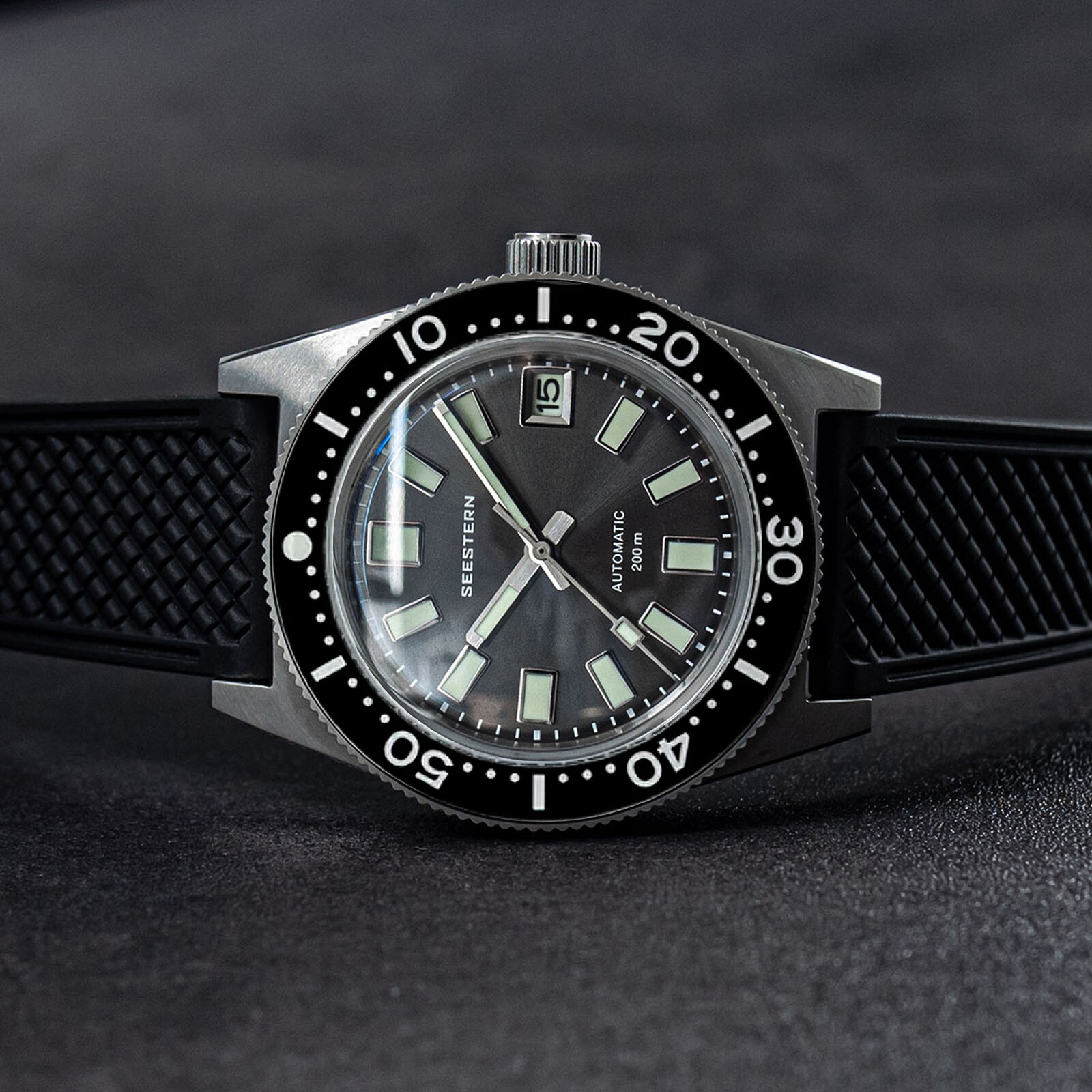 Seestern V3 62MAS 20ATM Genuine Ceramic Bezel 200m DIVER’S Watch SE2021-D62S-SK