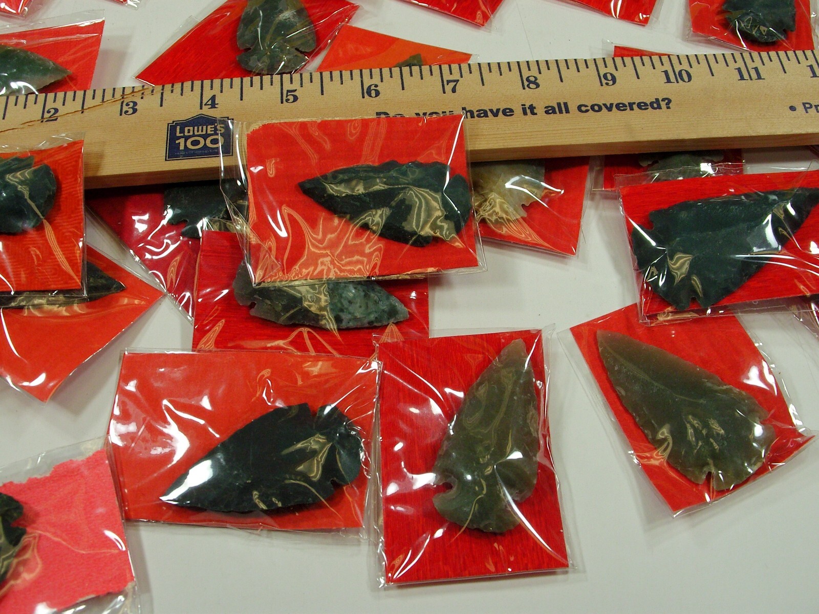 30 Pieces Large 2″ – 2 1/2″ India Handmade Agate Arrowheads Bulk Lot (FC-51) ⭐