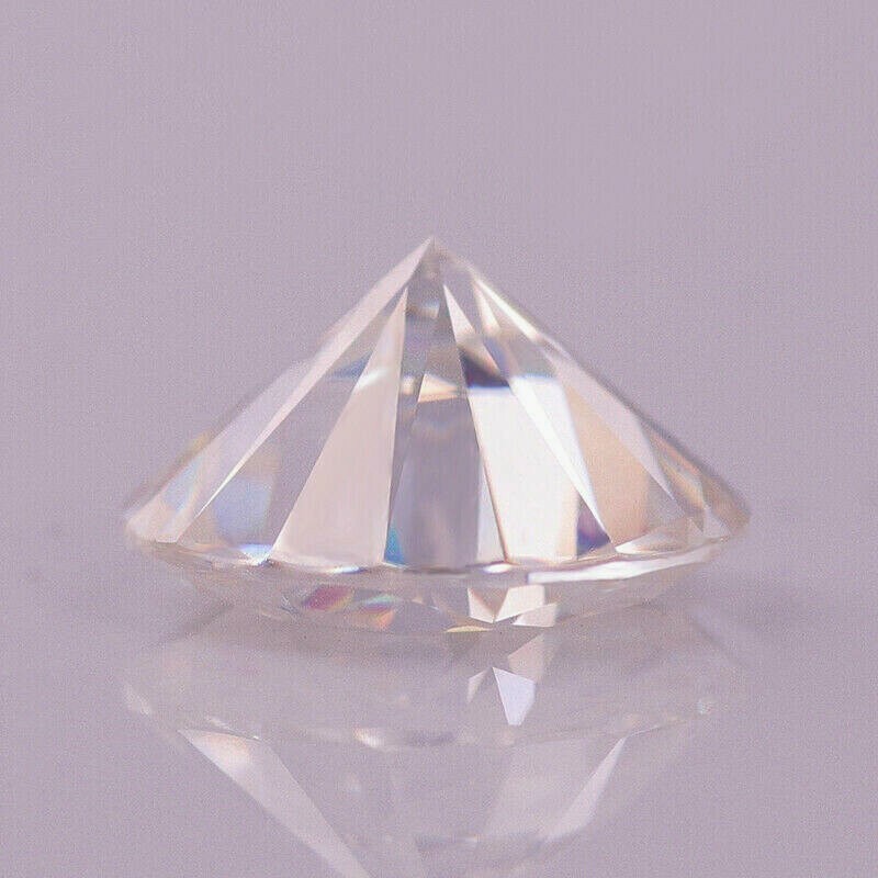 MOISSANITE LOOSE GEMS – 1 CARAT 6.5MM WHITE ROUND BRILLIANT CUT – HI COLOUR