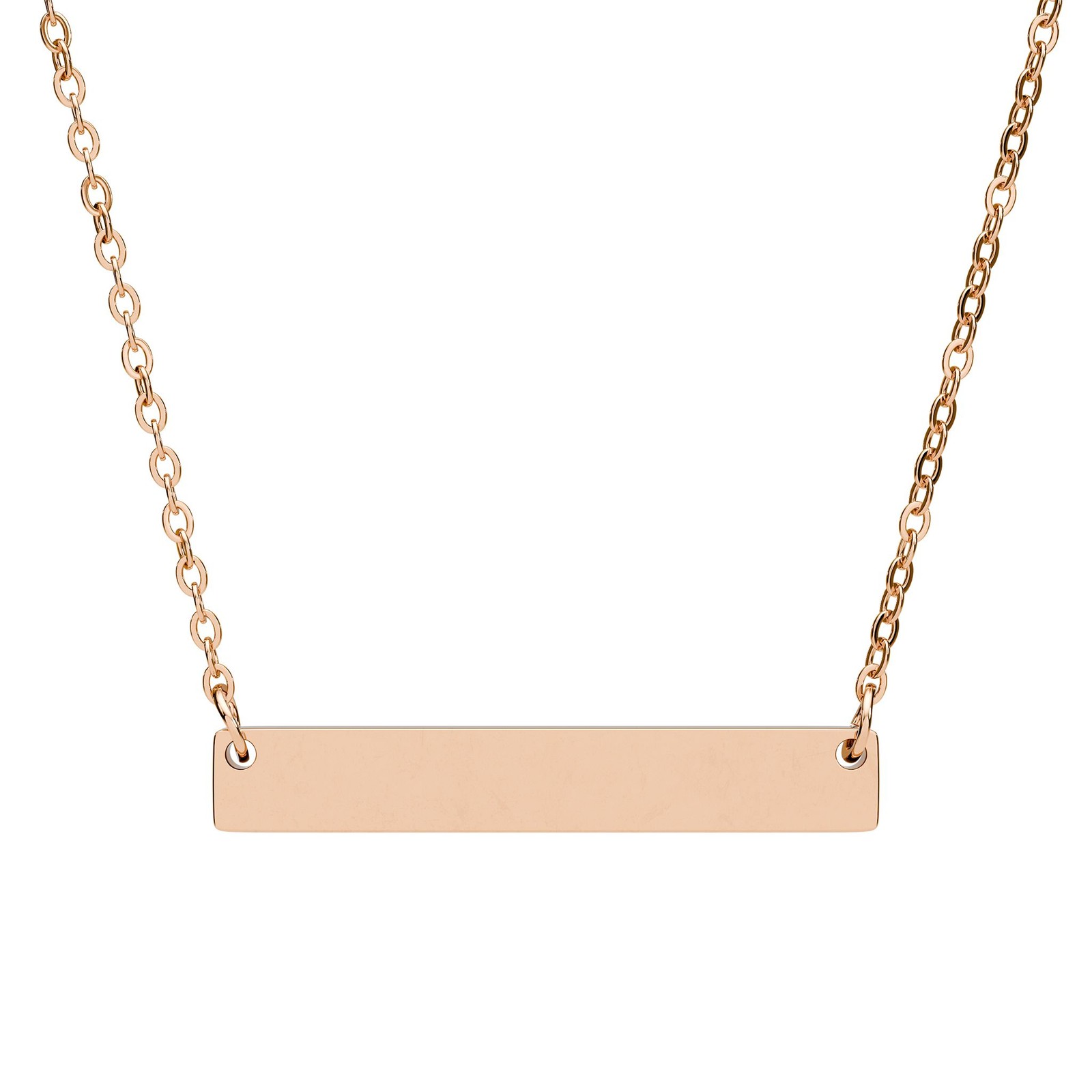 Horizontal Bar Necklace (Engraving)