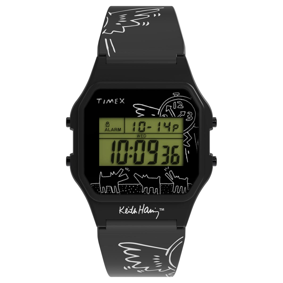 Timex T80 x Keith Haring Designer Art Limited Edition Digital Watch TW2W25500