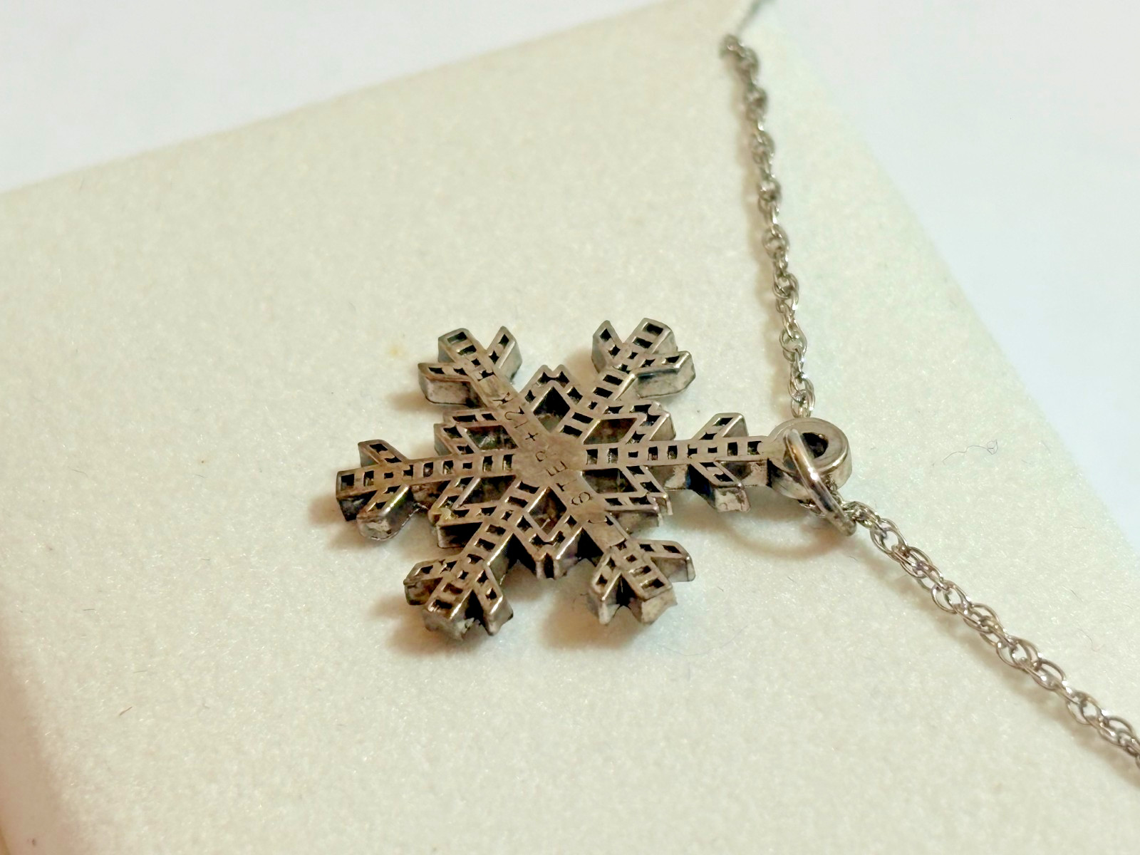 Black Hills Gold Landstrom’s Sterling Silver 12k Gold Snowflake Pendant Necklace
