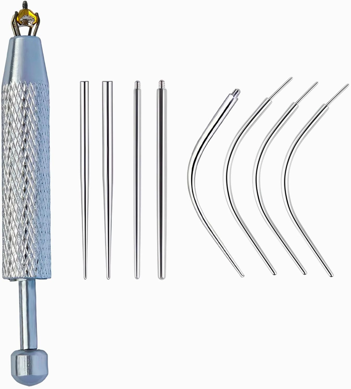Piercing Ball Grabber Tool and Piercing Taper 16G 18G 14G for Flat Back Threader