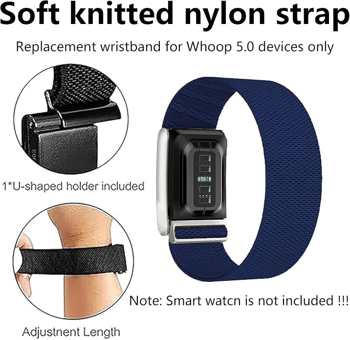 Luxury Nylon Adjustable Sport Metal Frame Band Strap For Whoop 5.0 One/Peak/Life