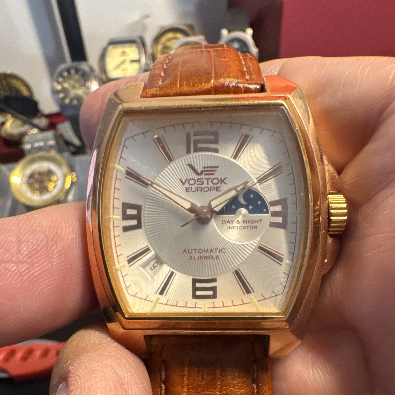 Vostok Europe Metro Day & Night Automatic Day/Night 31J Silver Dial Brown