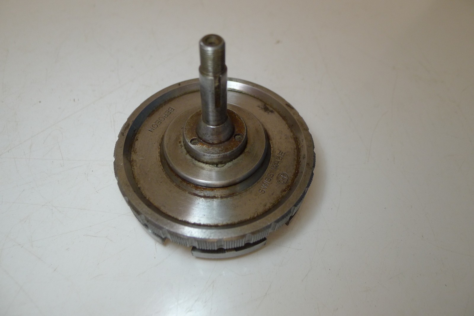 BERGEON 50 Lathe 6 JAW Watchmakers Universal Bezel Scroll Chuck 1766 8mm Collet