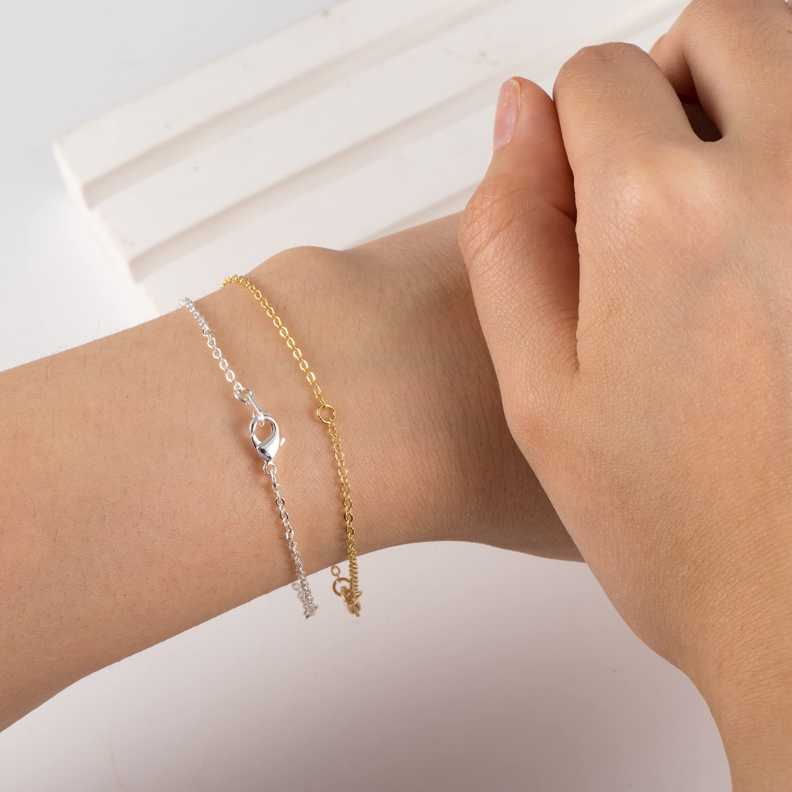 Gold Necklace Extenders,14K Gold Chain Extenders with Lobster Clasp, Durable …