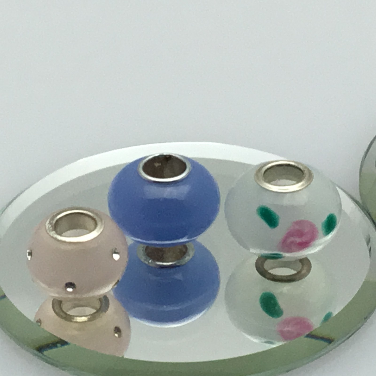 Sterling Silver Colorful Kera Beads