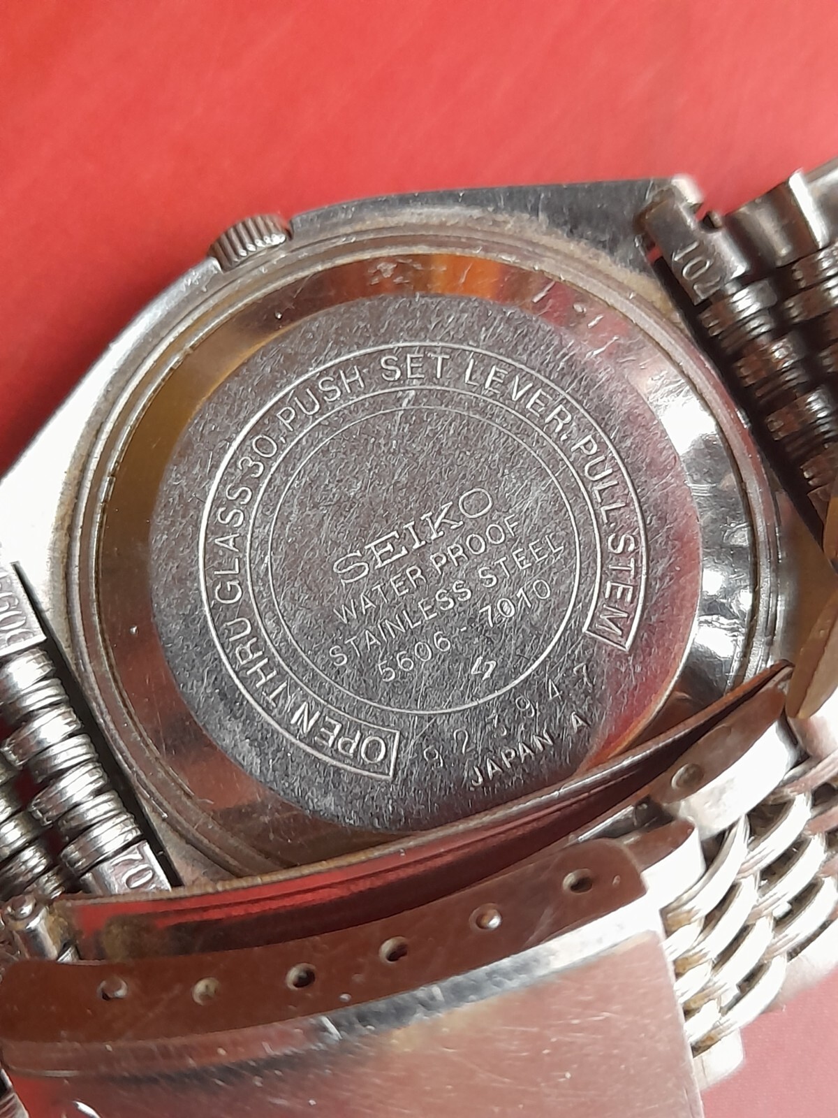 Rare Vintage SEIKO LM 5606-7010 23j Mens Automatic Watch _3047