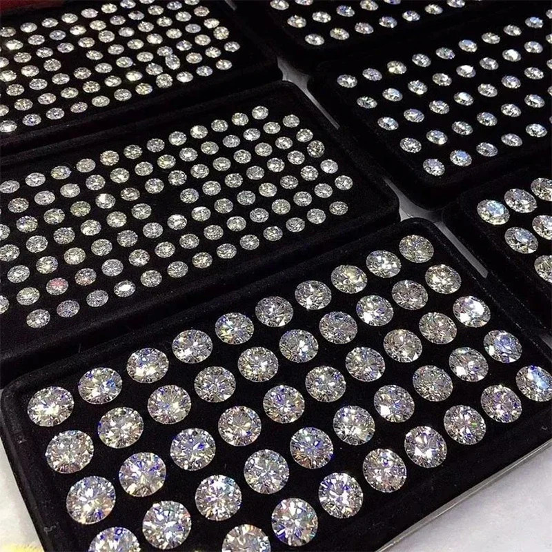 US Small Size Wholesale Loose Moissanite Round GRA VVS D 0.8mm-2.9mm for Jewelry