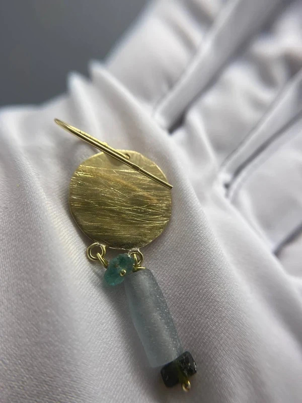 Antique Style Craft Earrings – Brass & 925 Silver – Limited Edition