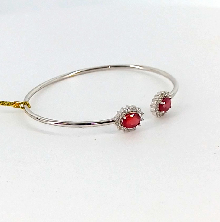 🔥🔥🔥Exclusive RUBY Bracelet in Silver & White Gold🔥🔥🔥