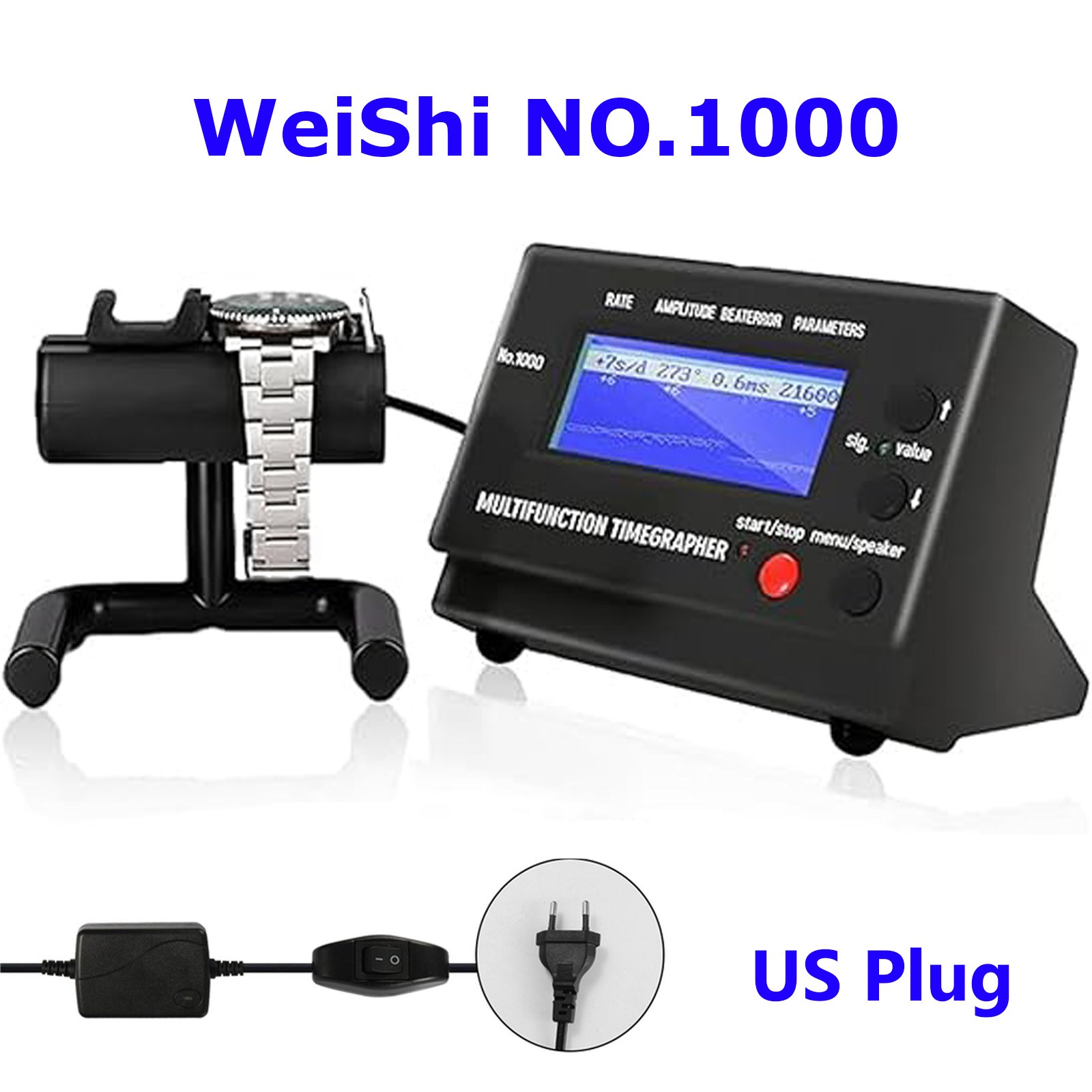 NEW Weishi No.1000 Timegrapher Mechanical Watch Timing Machine for Watchmaker US