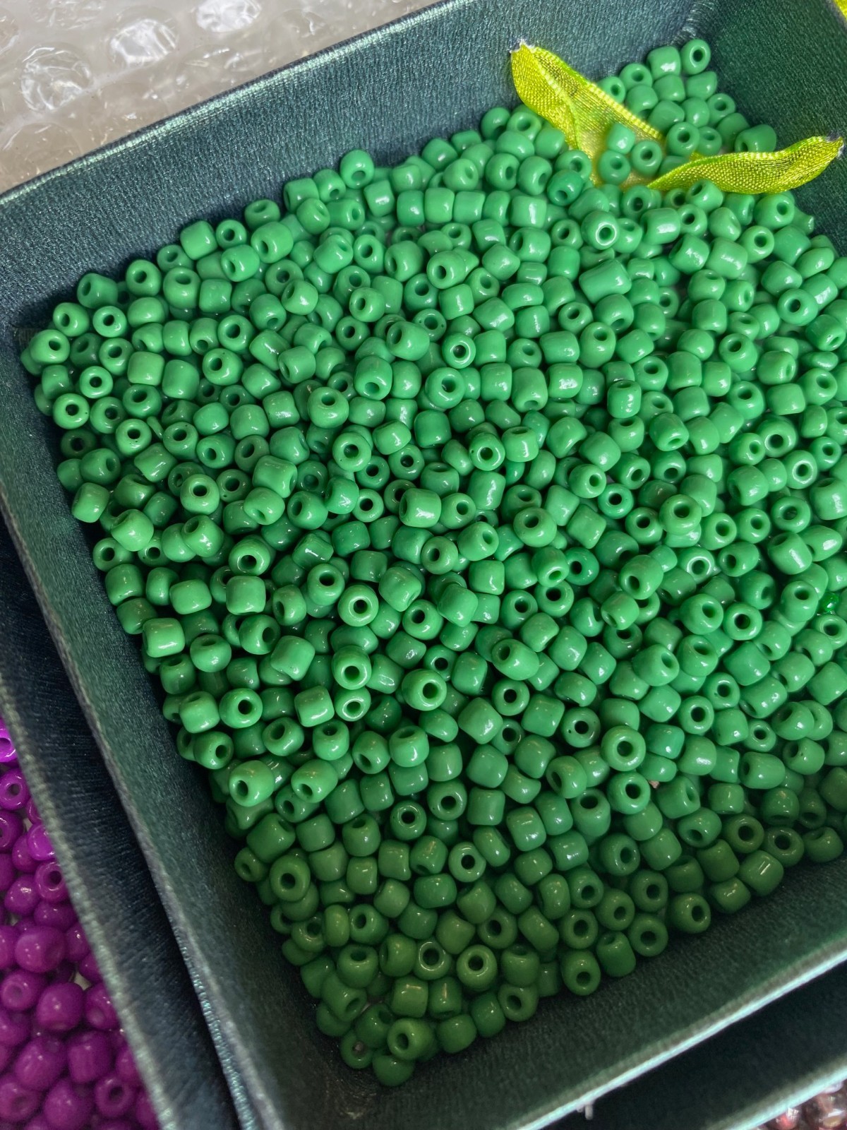 Huge Lot Seed Beads Mix Color 6/0 Mix Green Purple Pink Blue White 3 lb DIY