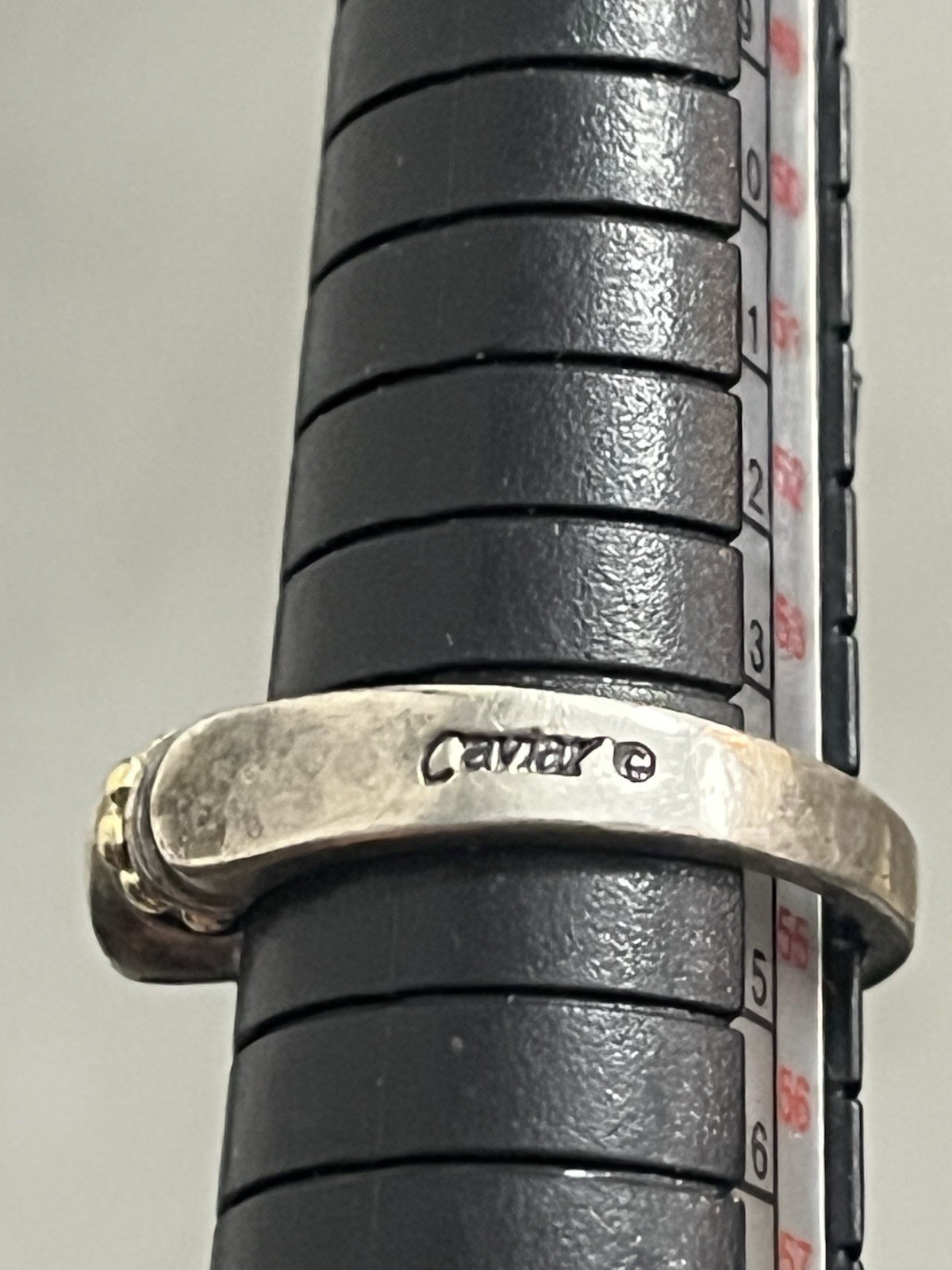 LAGOS Silver & 18K Yellow Gold Caviar Ring Size 7