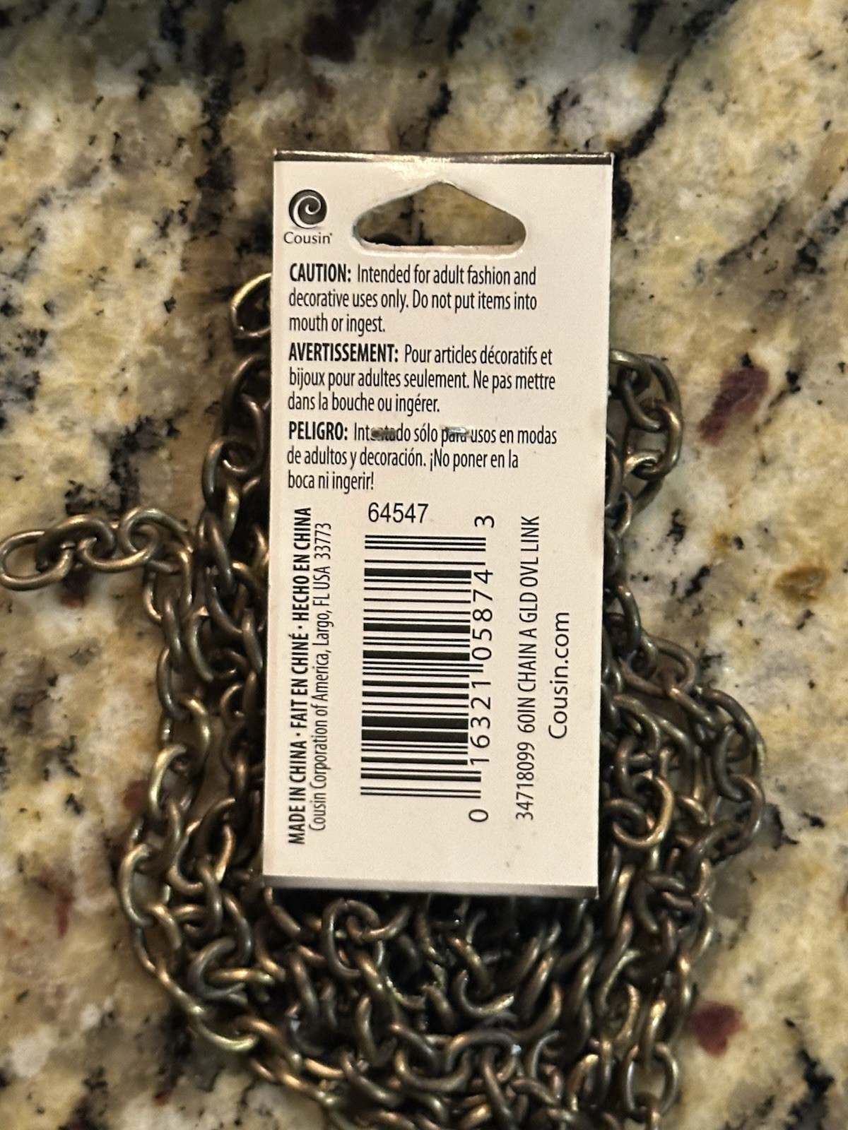 The Jewelry Basics Jewelry Designer Lot of 3 Packages 60 Inch Chain Toggle Stars