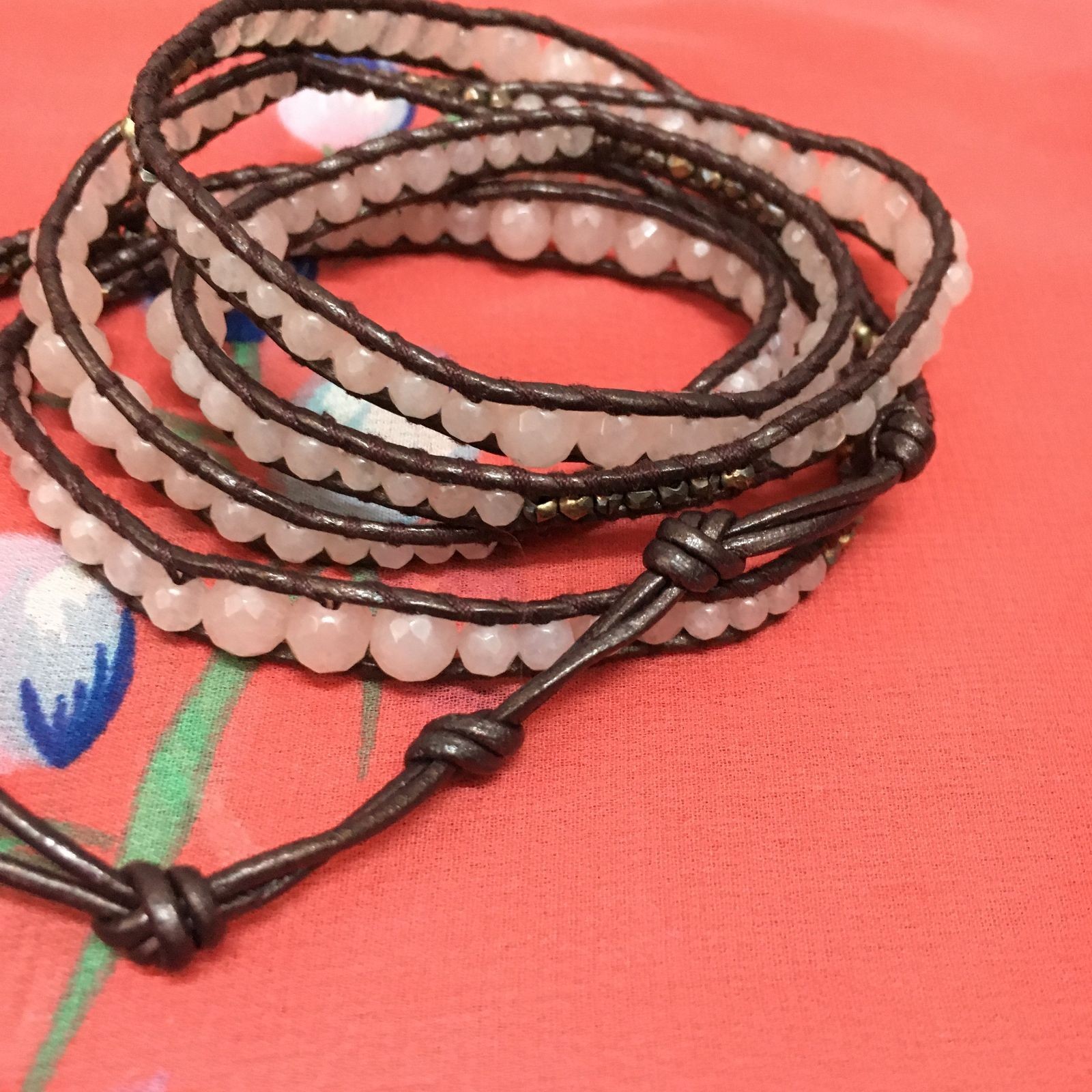 Chan Luu Used 5Row Bracelet 92cm Thin Metal Clasp Durable Accessory