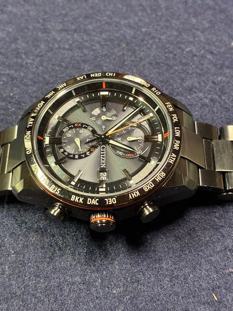 CITIZEN ATTESA H800-T025871 Eco-Drive Chronograph Black Titanium