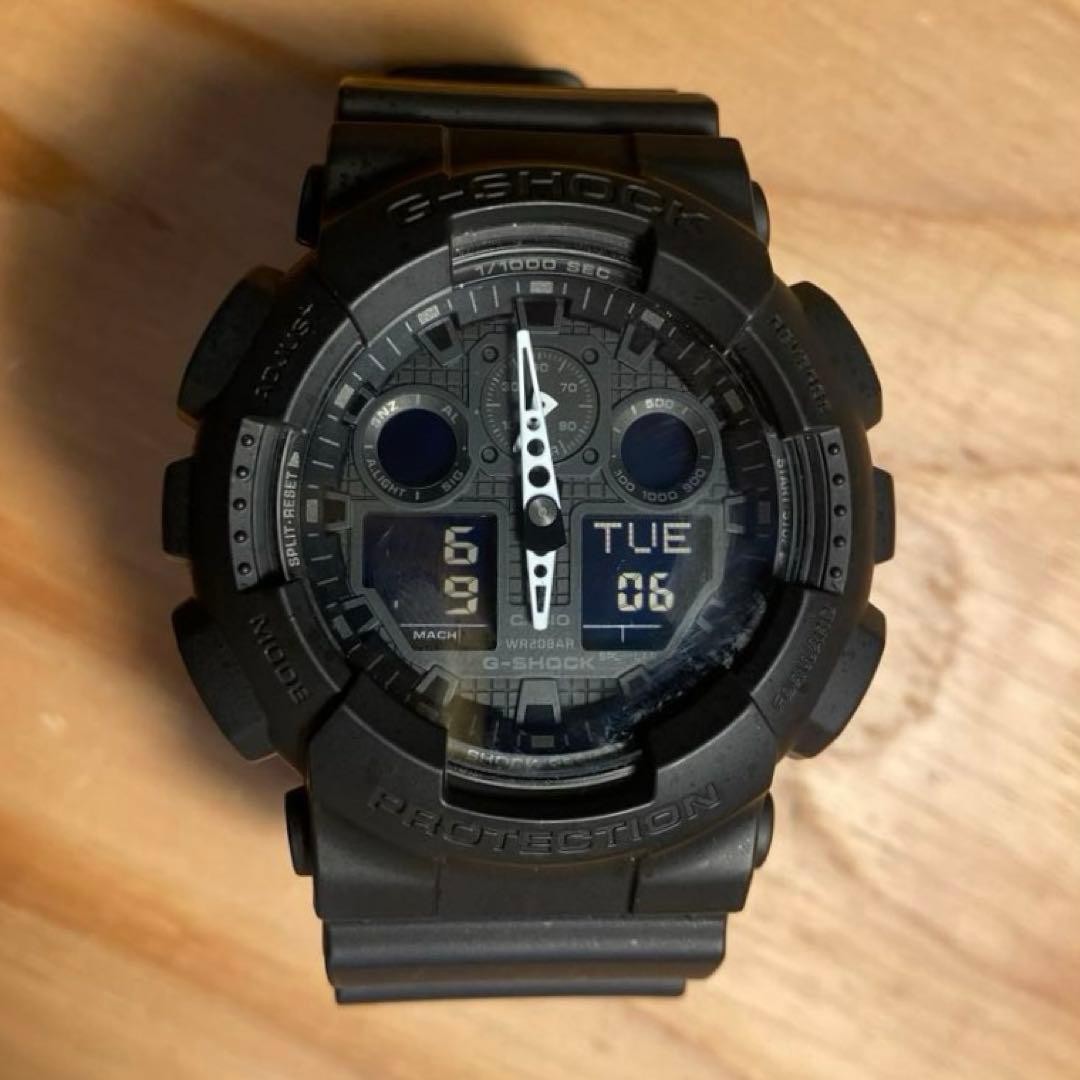 CASIO G-SHOCK GA-100 1A1FJ Watch, Black