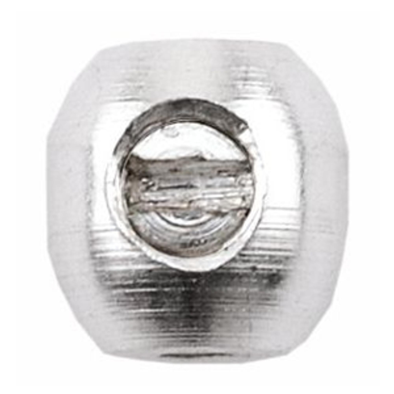 Beadalon Silver-Plated 3.5mm Oval Scrimp�Finding Screw and Crimp Piece 10 Pack