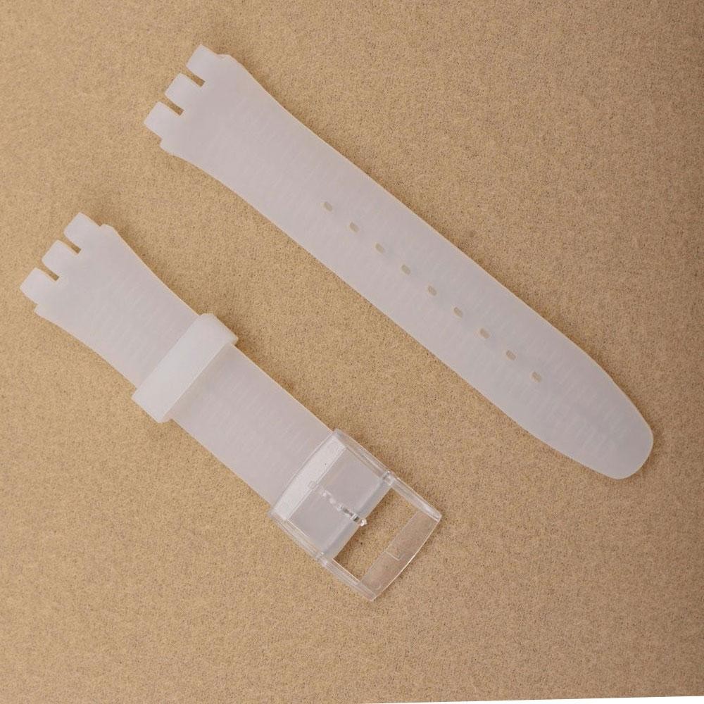Silicone Watch Strap 17mm 19mm 20mm Sport Rubber Band Men Women for Swatch
