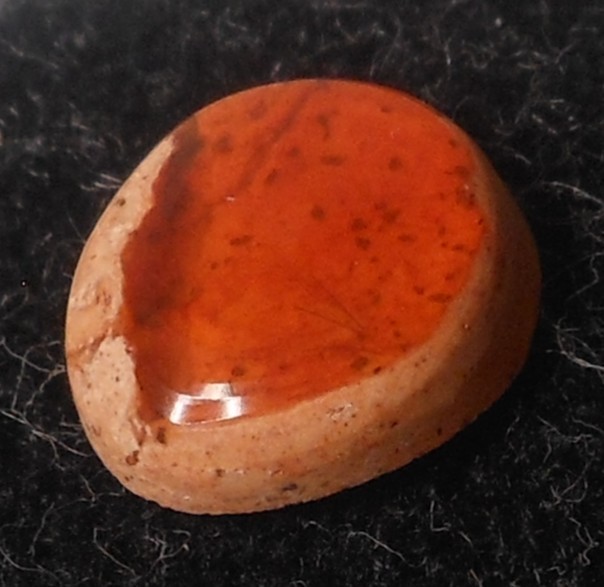 1.55ct Mexican Fire Opal Freeform 9.6 x 8.7mm Pop It in the Cart Sale
