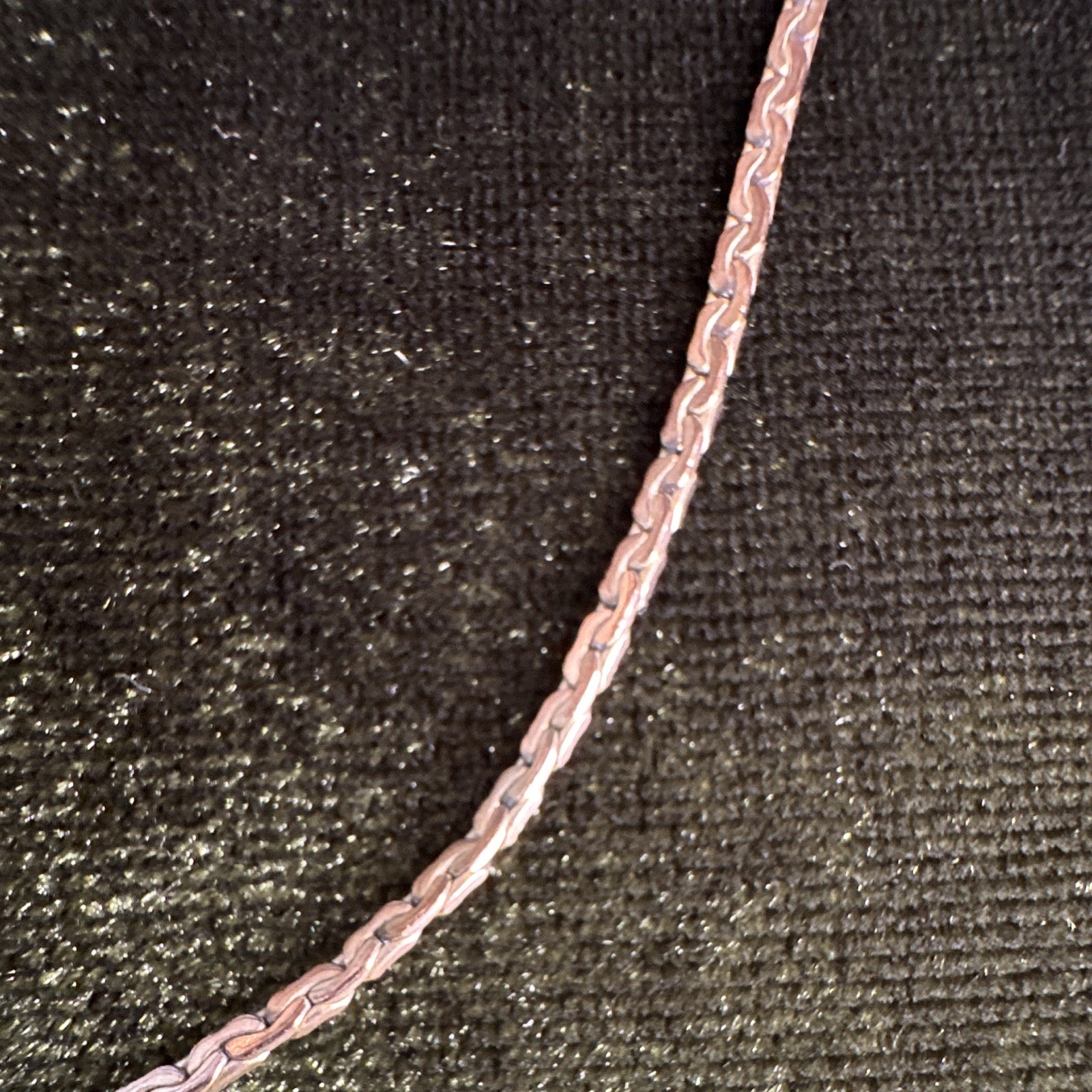 1/20 12k gold filled Gold Snake Chain Necklace Spring Ring Closure 18”