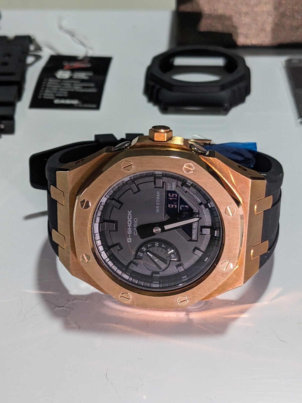 NEW Casio G-Shock GA2100 Casioak Mod Watch Bronze Stainless Steel Custom