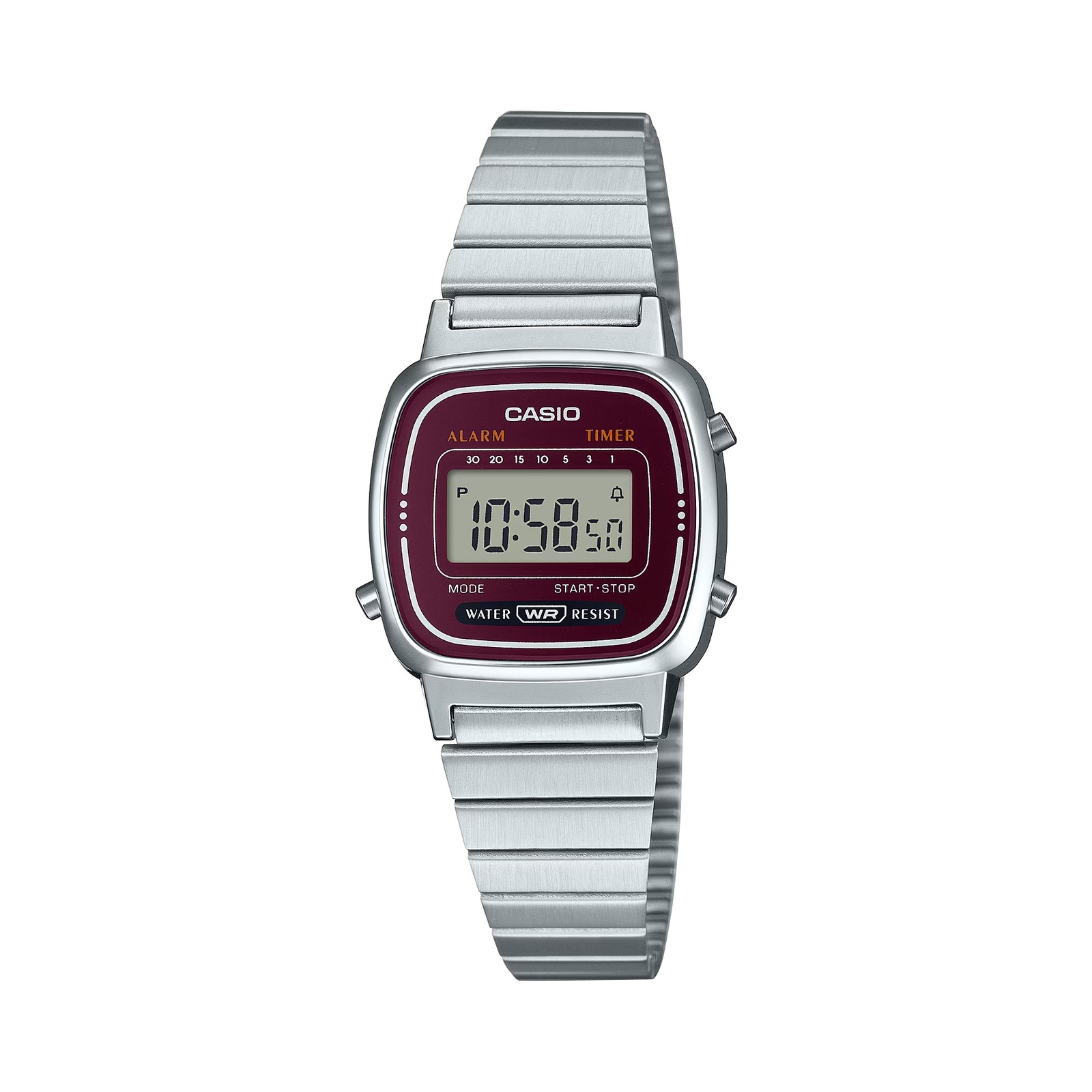 Casio Women’s Vintage Digital Stainless Steel Watch – LA-670WA-4D