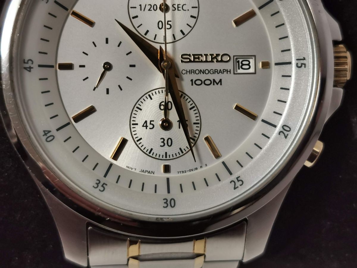 SEIKO SNDE23P1 7T92-0NY0 Combo Chronograph Quartz Men’s Watch From Japan