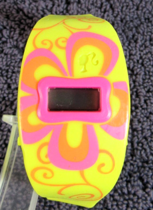 KELLOGG’S CEREAL “THINK PINK” NEON YELLOW CHILDREN’S BRACELET DIGITAL WRISTWATCH