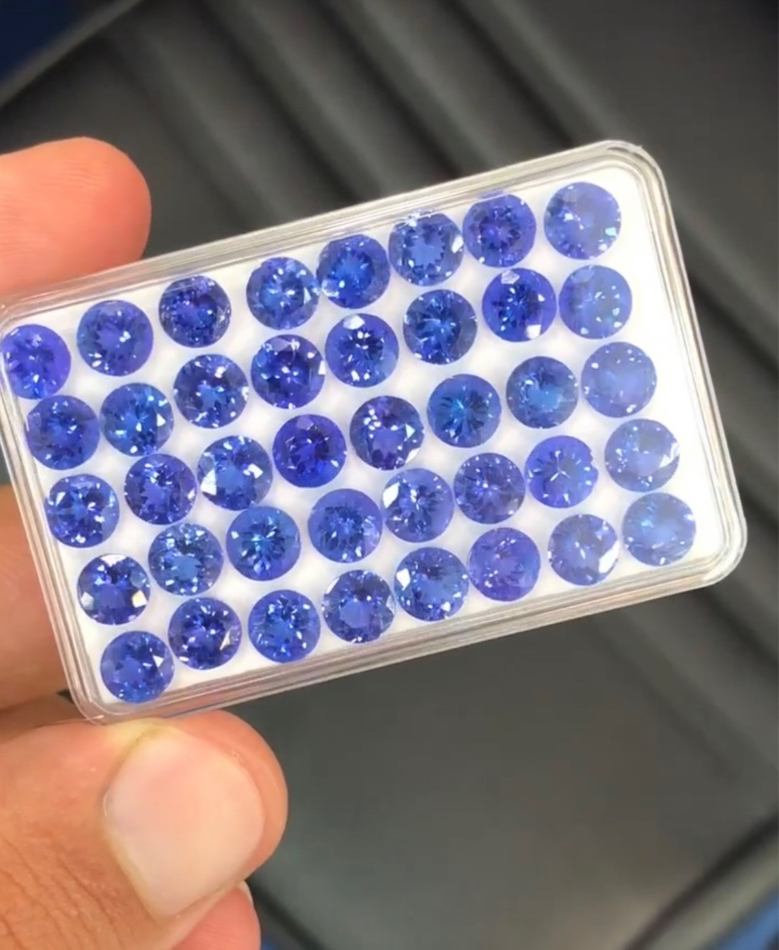 6mm natural top quality AAA+ Tanzanite round pair loose gemstone