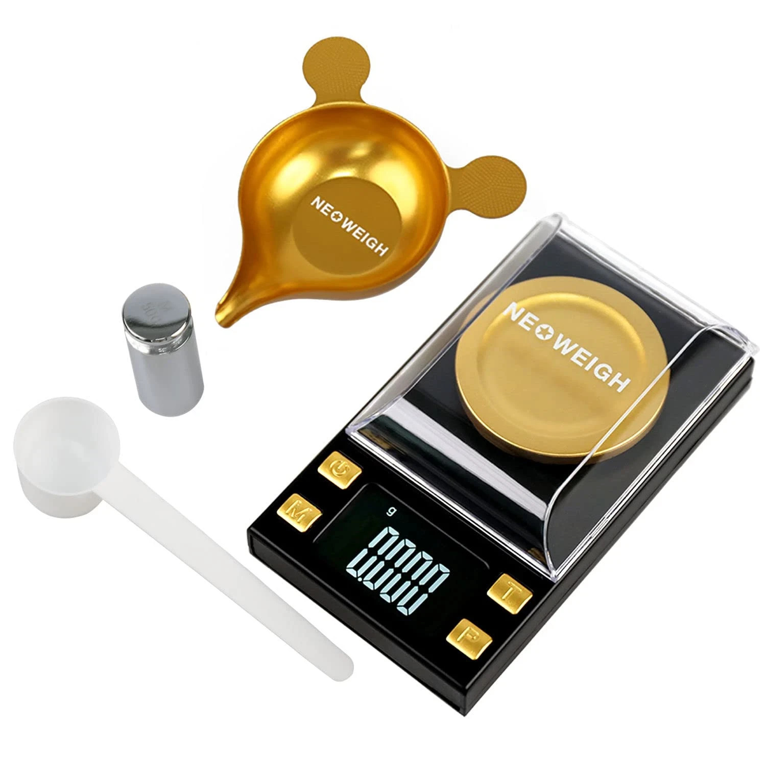 Mg Scale 50G X 0.001G, Non-Stick Powder Pan, 0.02 Grains X 771Gn, Powder Scale f