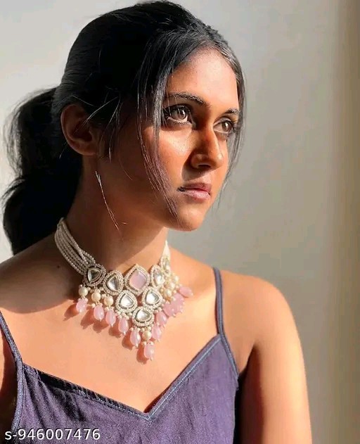 Indian Bollywood Designer Gold Plated Fashion Jewelry Necklace Earring Set