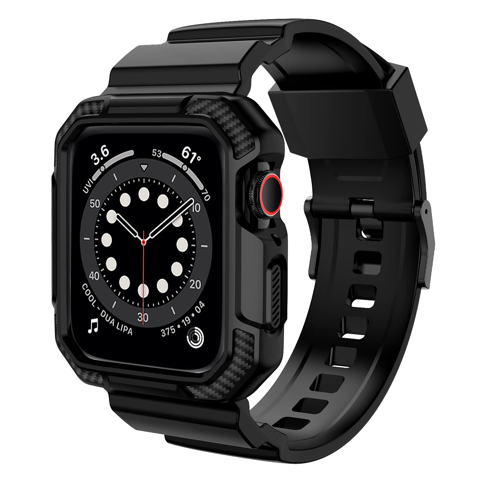 OROBAY Rugged Band Compatible with Apple Watch Band 45mm/44mm/42mm with Case,