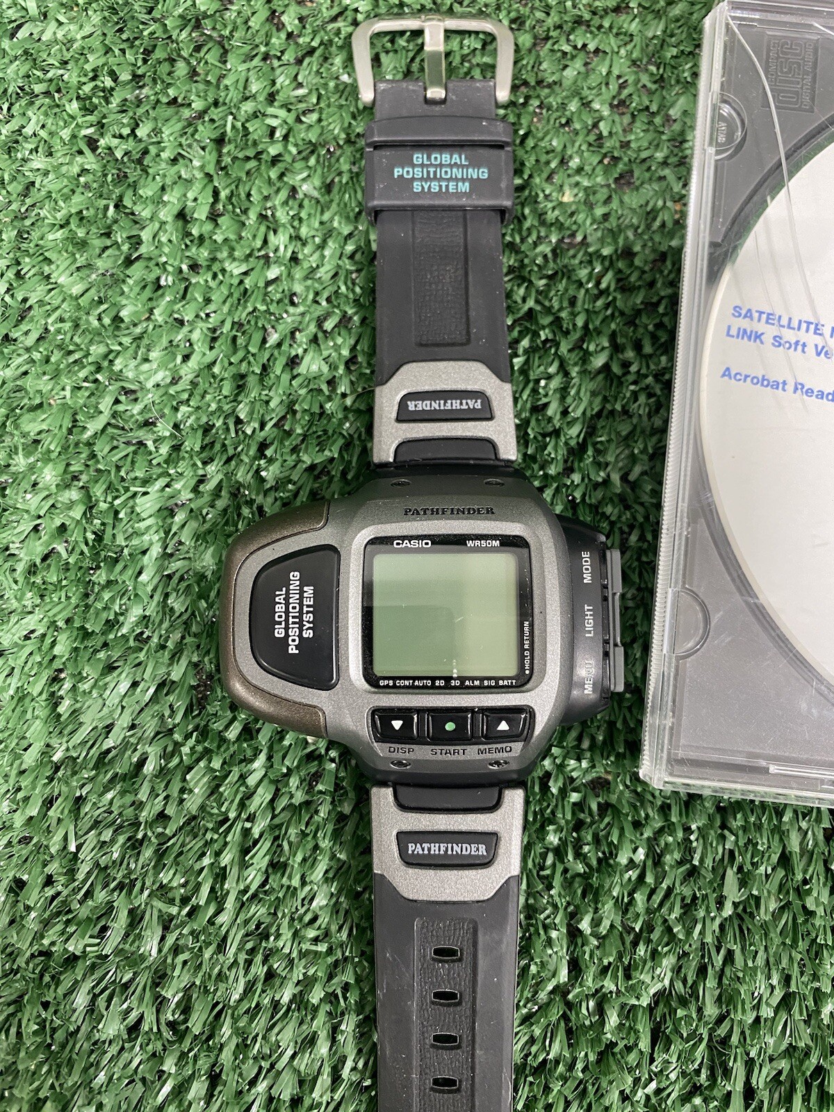 RARE VINTAGE CASIO Pathfinder PAG-2GP GPS DIGITAL Watch NO CHARGER / UNTESTED