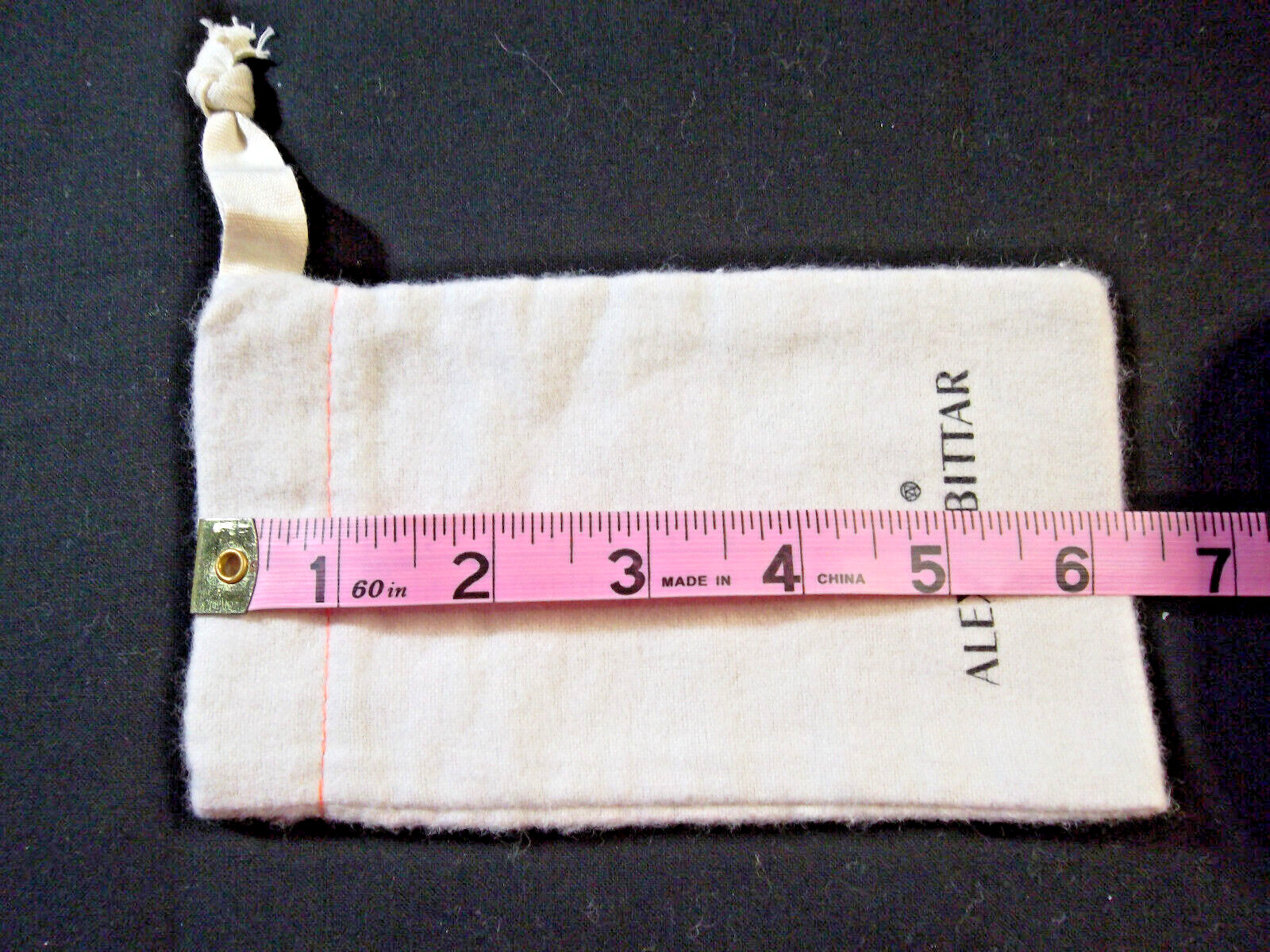 Lot of 12 Soft ALEXIS BITTAR Small Jewelry Pouch Drawstring Dust Bag 6″x3.5”