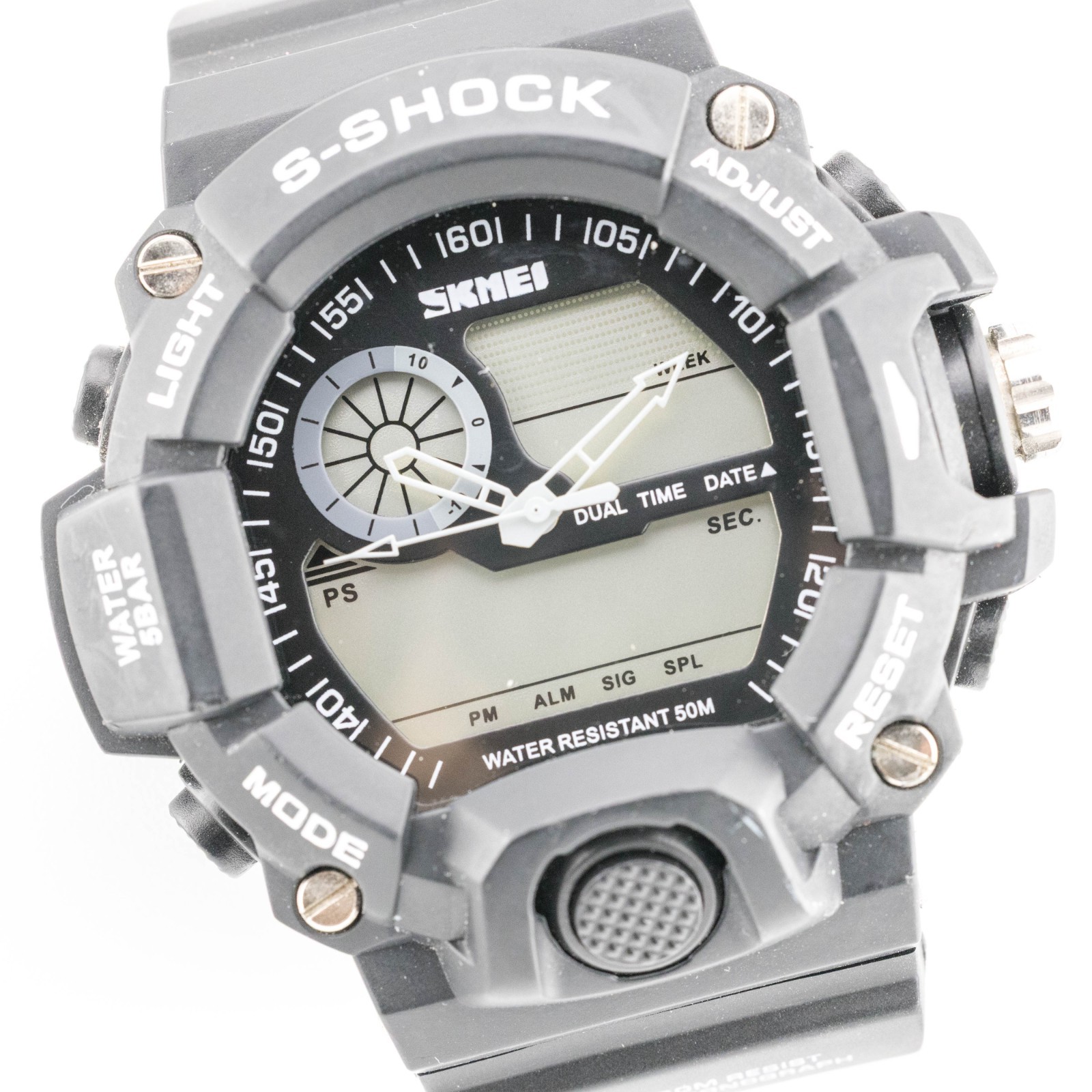SKMEI 1029 Dual Time Quartz Analog Digital Men’s Watch New Battery