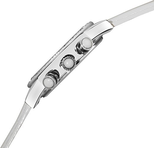 August Steiner Women’s AS8018SSW Multifunction Dazzling Strap Watch F2230
