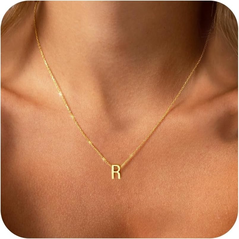 Elegant Initial Name Necklace in 18K Gold – Perfect Gift for Every Occasion