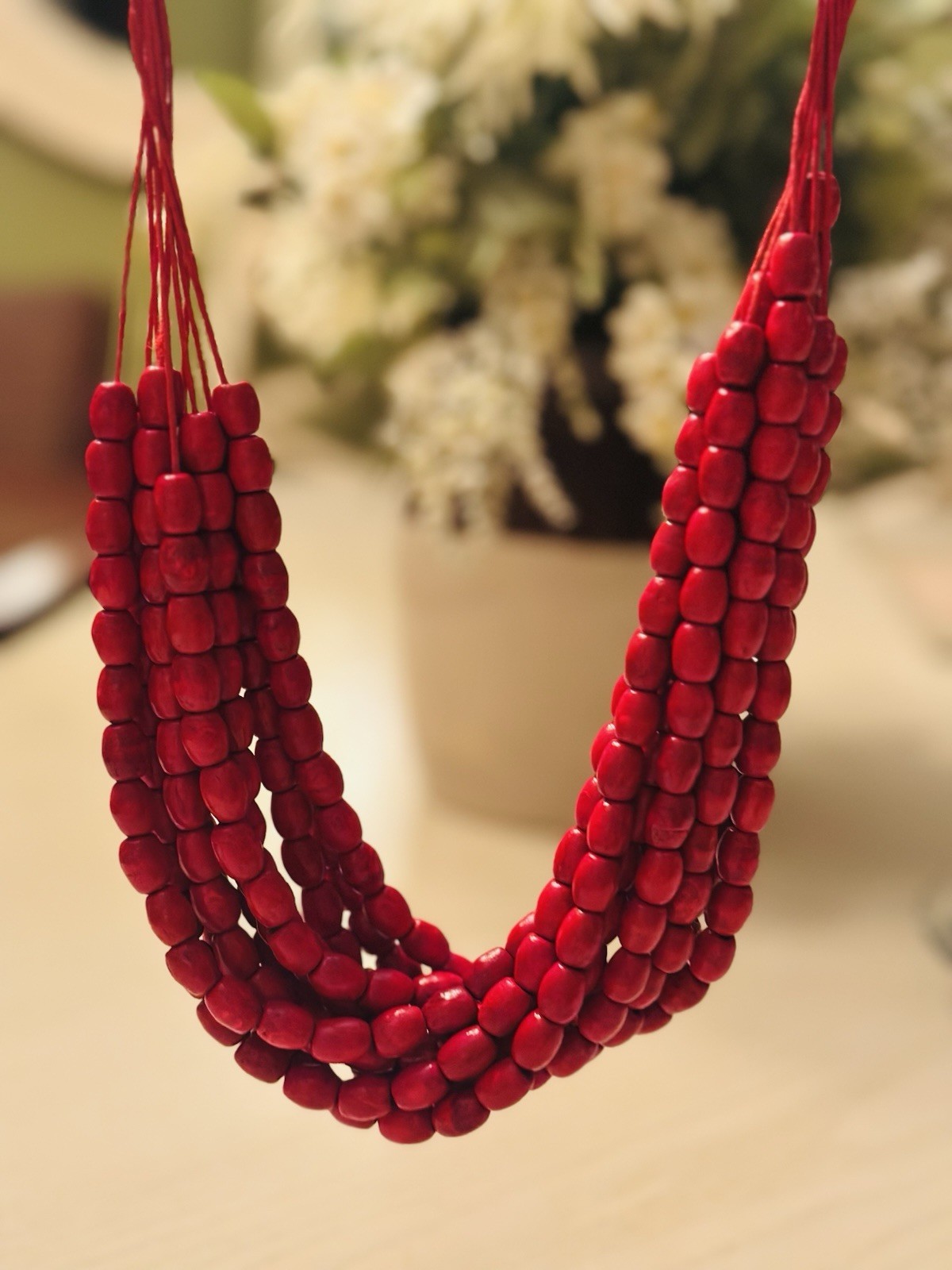 Ukrainian Traditional Wooden Necklace