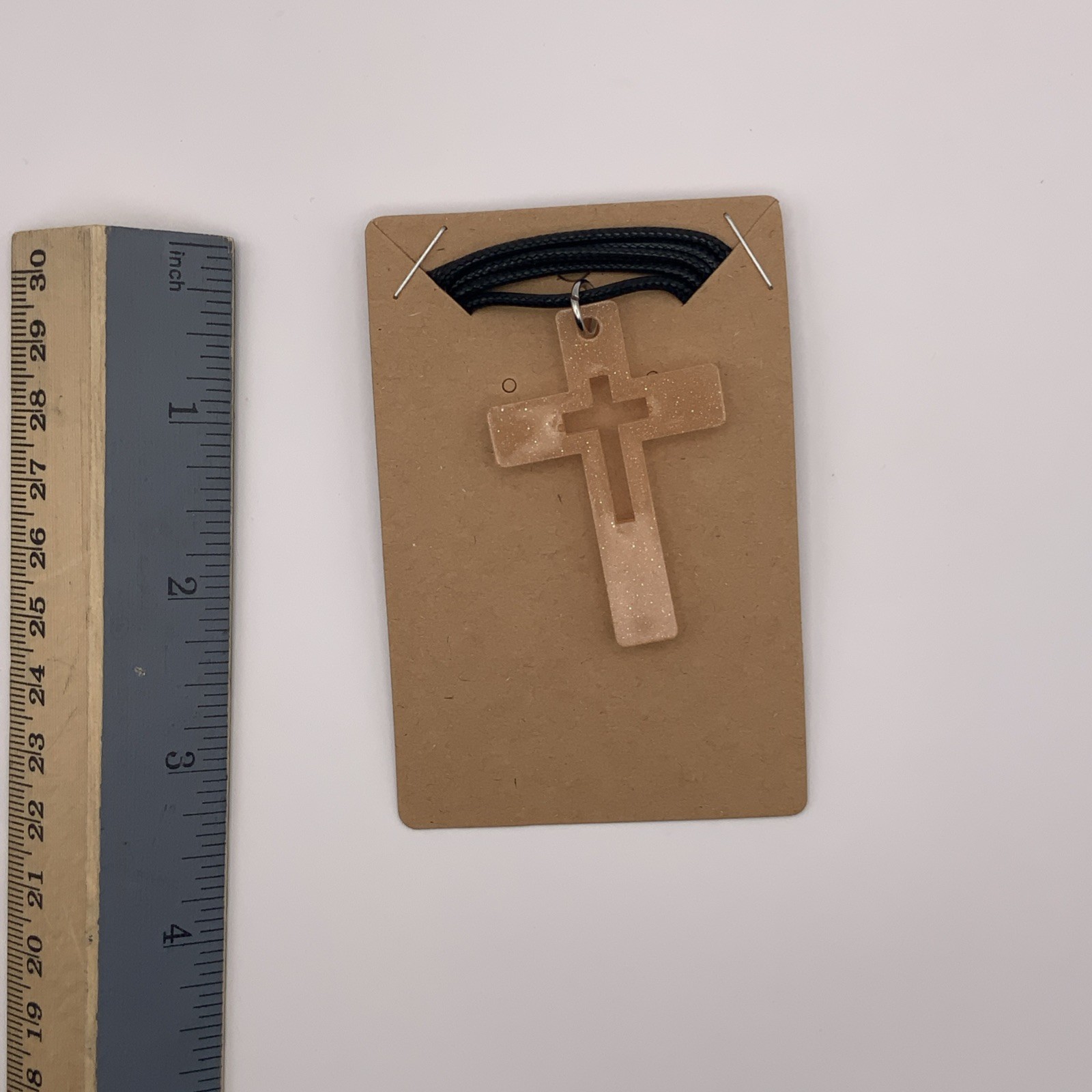 House Of David Handmade Cross Necklace Peach Cobbler Bulk Available