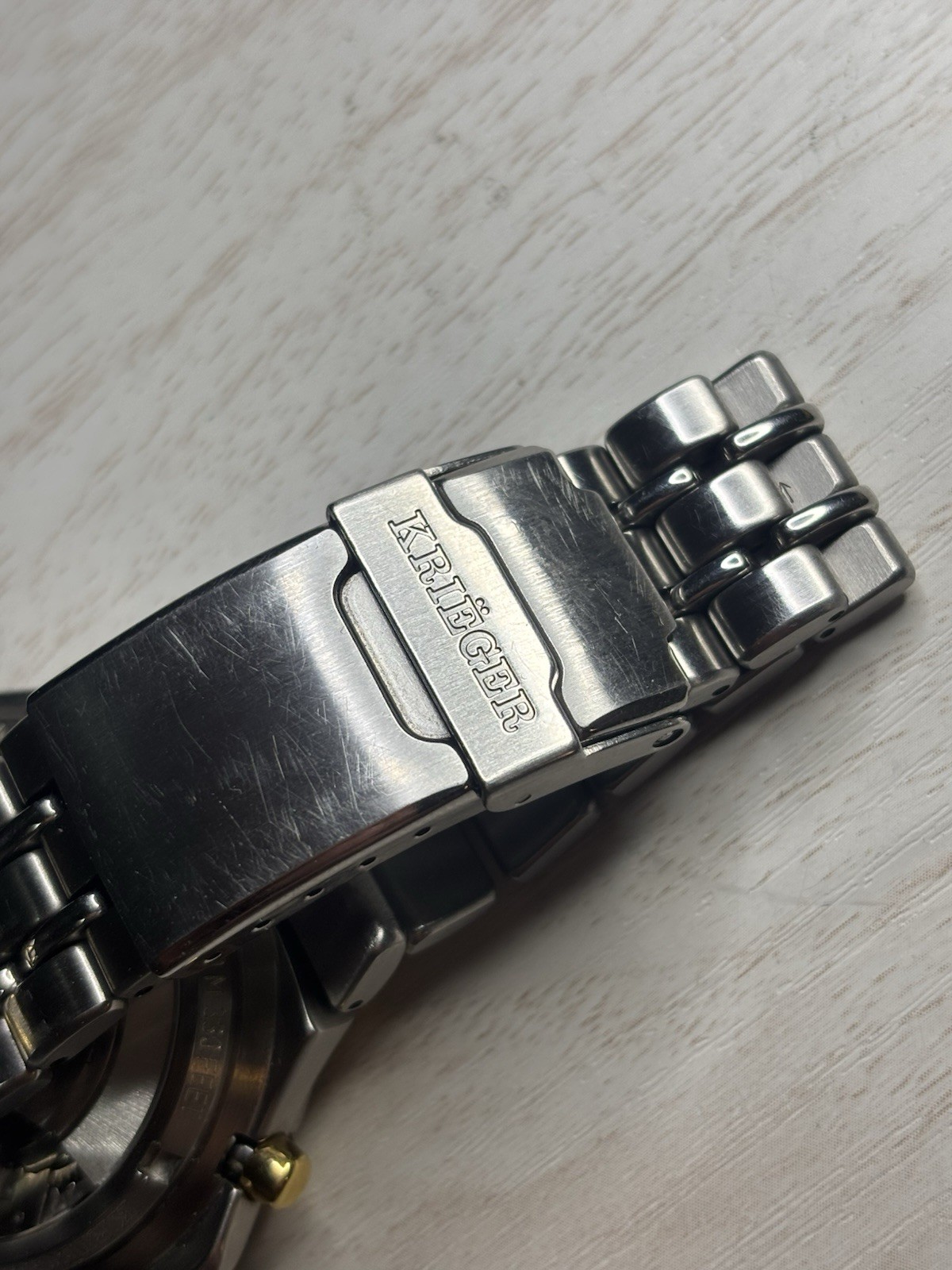 18K & Stainless St. Krieger B929 Automatic Tri Chronograph Certified Chronometer